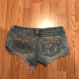 Ripped Jean Shorts